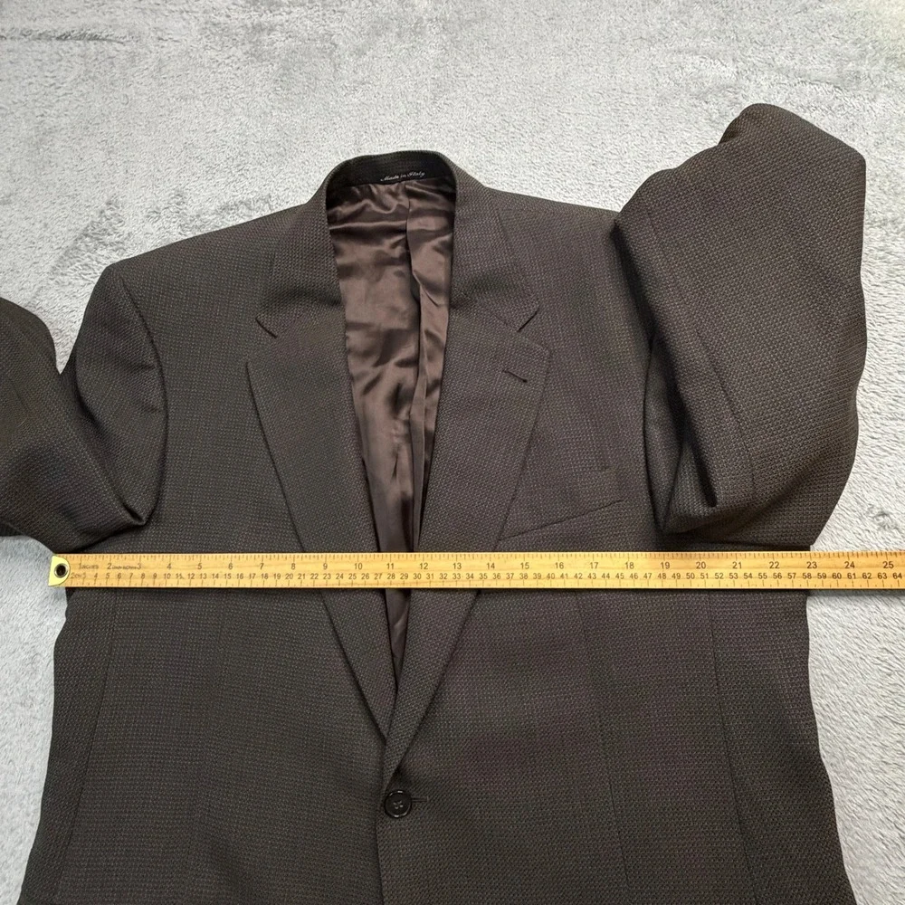 Murano Italy Brown Worsted Wool Blazer Sport Coat Mens 44 Dillard's B24 6428